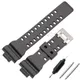 16mm PU Montre Bracelet Remplacement Noir Étanche Bracelets Accessoires Pour GA-110 / GA-100 /