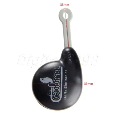 Yetaha-coque pour clé télécommande à 2 boutons noire pour Cobra Alarm 7777 boîtier pour clé à