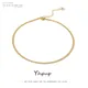 Yhpup – collier à breloque géométrique en forme de serpent pour femme bijou tendance en acier
