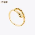 ROXI – bague Vintage en forme de serpent pour femme bijoux en argent Sterling 925 bague