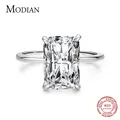 Modian – bague classique rectangulaire en argent Sterling 925 bague de luxe pour femmes bijoux