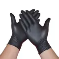 Gants de Protection en Latex Noir pour Cuisine Travail en Caoutchouc user inage Ménage