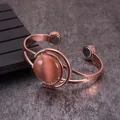 Bracelets magnétiques en cuivre pour entraîneur cristal marron soleil et lune bijoux à aimant