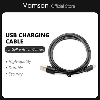 Vamson-Câble USB de charge pour Gopro ligne de transfert de données accessoires de caméra