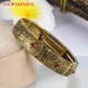 Bracelet Vintage pour femmes manchette élastique style bohème ancien couleur or argent fleur