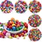 HGKLBB-Perles rondes en bois multicolores, accessoires pour bijoux, bracelets exécutifs, bricolage,