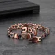 Bracelet magnétique en cuivre pur pour femmes chaîne de guérison lien Vintage thérapie Arthr