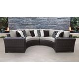 kathy ireland River Brook 4 Piece Outdoor Wicker Patio Furniture Set 04a