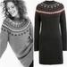 J. Crew Sweaters | J Crew Jewel Embellished Fair Isle Sweater Dress | Color: Black/Gray | Size: S