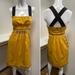 Anthropologie Dresses | Anthro Floreat California Iris Dress Sz 0 | Color: Black/Yellow | Size: 0