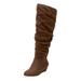 Women's The Tamara Wide Calf Boot by Comfortview in Brown (Size 12 M)