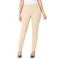 Plus Size Women's Essential Flat Front Pant by Catherines in Sycamore Tan (Size 1X)