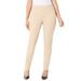 Plus Size Women's Essential Flat Front Pant by Catherines in Sycamore Tan (Size 1X)