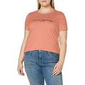 Tommy Hilfiger Women's TH ESS Hilfiger C-NK REG TEE SS Shirt, Clay Pink, XXS