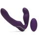 Lovehoney Desire Strapless Strap On Vibrating Dildo - 8 Inch Silicone Dildo for Women - 12 Intensity Levels & 8 Patterns with Remote Control - Adult Sex Toy Rechargeable & Waterproof - Purple