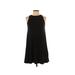 Old Navy Casual Dress - Mini Crew Neck Sleeveless: Black Solid Dresses - Used - Size Small
