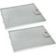 2x filtres permanent à graisse compatible avec Bosch DWW091350/01, DWW091421/01 hotte de cuisine,