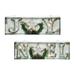 Transpac Metal 20 in. White Christmas Light Up Rustic Word Decor Set of 2