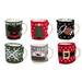 Transpac Fabric 10 in. Multicolor Christmas Mug Warmer Set of 24 in Display