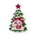 Transpac Dolomite 13 in. Green Christmas Light Up Musical Santa Tree