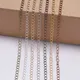 Corde plaquée or chaîne à maillons collier fournitures de bricolage pour laiton chaîne en vrac