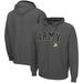 Men's Colosseum Charcoal Army Black Knights Arch & Logo 3.0 Full-Zip Hoodie