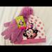 Disney Accessories | Disney Minnie Mouse Kids Beanie And Gloves | Color: Cream/Pink | Size: Os