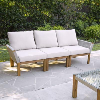 Brendina Outdoor 3-Seater Sofa by SEI Furniture in Natural