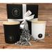 rosbas 2 Piece Pomegranate Cider Scented Jar Candle Set Soy, Cotton in White/Black | 4 H x 8 W x 8 D in | Wayfair SV1-BW-PC