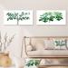 East Urban Home Vintage Leaves Plants I Vintage Leaves Plants I - 2 Piece Wrapped Canvas Painting Set Canvas in Green | 16 H x 64 W x 1 D in | Wayfair