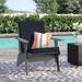 Sol 72 Outdoor™ Sol 72 Modern Deep Seating Chair Plastic in Gray/Black | 32.75 H x 29.75 W x 31.5 D in | Wayfair 5562BAF1B0DF45C399F4297CBA0A155F