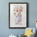 House of Hampton® Mini Bouquet II - Picture Frame Painting Paper in Black/Blue/Gray | 31.5 H x 23.5 W x 1.5 D in | Wayfair