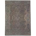 White 24 x 0.08 in Area Rug - Bungalow Rose Dali Oriental Gray/Blue/Red Indoor/Outdoor Area Rug Polyester | 24 W x 0.08 D in | Wayfair