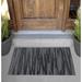 Arlmont & Co. Awendela Reflect Non-Slip Outdoor Door Mat Synthetics in White/Black | Rectangle 3' x 5' | Wayfair E3D5D2AC291D48039CFF367AE8444227