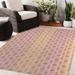 Orange/Red 60 x 0.08 in Area Rug - Dakota Fields Olga Geometric Orange/Red/Ivory Indoor/Outdoor Area Rug Polyester | 60 W x 0.08 D in | Wayfair