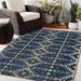 Blue/White 96 x 0.08 in Area Rug - Union Rustic Adain Southwestern Blue/Beige Indoor/Outdoor Area Rug Polyester | 96 W x 0.08 D in | Wayfair