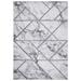 Gray Rectangle 6'7" x 9'3" Area Rug - Wrought Studio™ Perryopolis Geometric No Distressing Silver 111.0 x 79.0 x 0.43 D | Wayfair