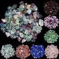 Pierre de gravier naturelle, Fluorite verte irrégulière, améthystes, perles de grenat pour la fabrication de bijoux, accessoires de collier et de bracelet à bricoler soi-même