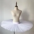 Demi-tutu de ballet professionnel pour enfants et adultes jupes tutu pour filles plateau blanc