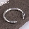 Bracelet Mantra tibétain en argent Sterling 990 pour hommes et femmes manchette bouddhiste cœur