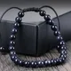 Bracelet en grès naturel pour hommes et femmes 6mm perles de Quartz bleu vert bijoux de poignet
