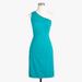 J. Crew Dresses | Jcrew One Shoulder Turquoise Dress Sz 16 | Color: Blue/Green | Size: 16