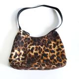 Nine West Bags | Nine West Leopard Print Bag. | Color: Black/Brown | Size: 12x8"