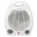 Vie Air 1500W Portable 2 Settings White Office Fan Heater w Thermostat