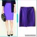 J. Crew Skirts | J.Crew No.2 Pencil Skirt Size 0 Colorfully Purple Double Serge Cotton | Color: Purple | Size: 0