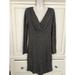 Athleta Dresses | Athleta Dress Size Small Faux Wrap V-Neck Gray | Color: Gray | Size: Small