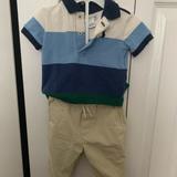 Ralph Lauren Matching Sets | Baby Ralph Lauren Outfit | Color: Blue/Tan | Size: 0-3mb