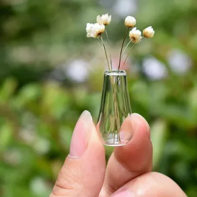 Mini vase en verre modèle maison de courses accessoires de décoration jouet de haute qualité