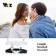 Vnox – Bracelets à breloques en corde tressée à la main pour femmes et hommes bracelet de couple