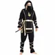 Costumes Ninja noirs pour hommes adultes nouvel an fête de carnaval Dragon Hokkaido samouraï